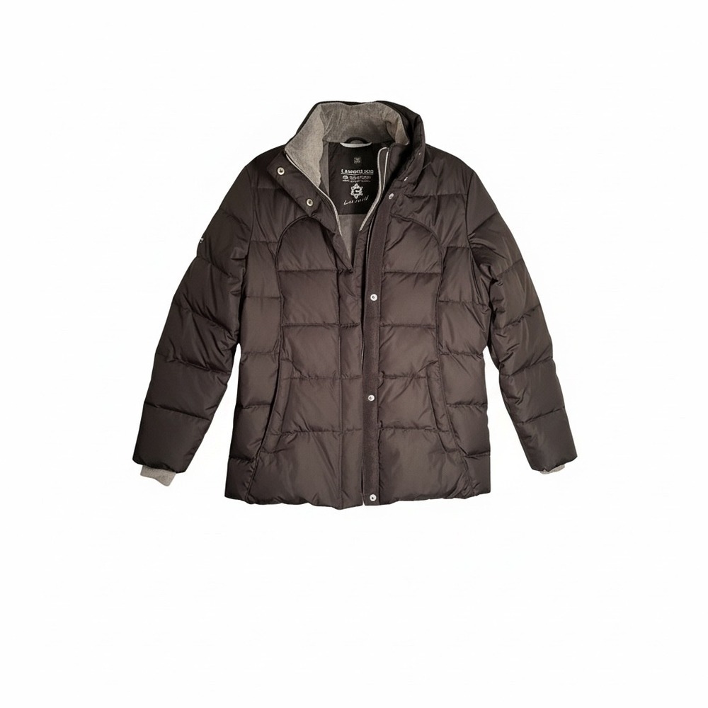 Free Country Power Down Series Puffer Jacket‎ Brown Fleece Lined Mens Small